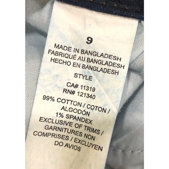 Garage Premium Super Soft Dark Blue Denim Skinny Leg Jeans - Picture 7 of 7